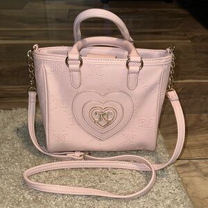 Juicy Couture Blush Pink Heart Satchel